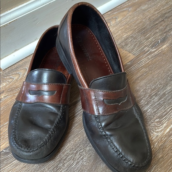 Sperry Mens Classic Black and Brown Leather Loafers size 13 M - Picture 1 of 8